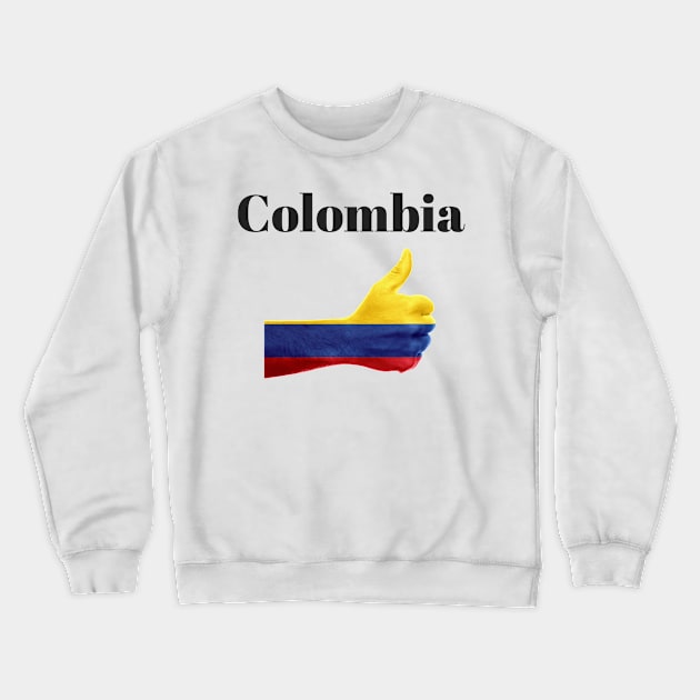 Colombia up Crewneck Sweatshirt by dmangelo